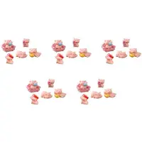 Typecat 30 Stuks Miniatuur Varkens Beeldjes Leuke Roze Varken Familie Speelgoed Cijfers DIY Ambachten voor Fairy Tuin Decoratie Thuis Decoraties