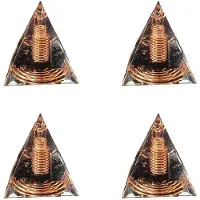 Typecat 4st 6Cm Kristal Grind Spiraal Piramide Spiraal Spoel Piramide Handgemaakte Woninginrichting Ambachten Spiraal Koperdraad