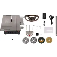 OEM Tafelzaag, 200W motor, verstelbare snijhoek, zilverkleurig