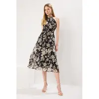 Trendyol Zomerjurk beige / zwart