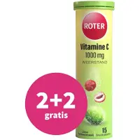 Roter lime lychee vitamine C 15 bruistabletten