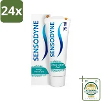 Sensodyne - Tandpasta - Deep Clean - Voor Frisse Adem - 75 ml - Voordeelverpakking - 24 stuks - Frisse adem - Tandpasta