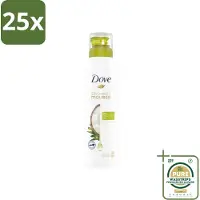 Dove 25 x Shower Foam Coconut Oil 200 ml - Grootverpakking - Douche Mousse - Kokosolie Douche - Huid Verzorging - Scheerervaring - Wellness Douche