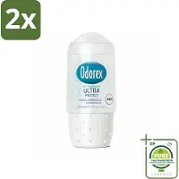 Odorex Deodorant Roller Ultra Protect 50 ml - Voordeelverpakking - 2 stuks - Deodorant roller - Zweetvermindering
