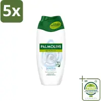 Palmolive 5 x Naturals - Douchegel - Sensitive - Voor Gevoelige Huid - 250 ml - Grootverpakking - Gevoelige Huid - Douchegel - Melkproteïnen - Zachte Reiniging - Hydratatie