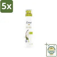 Dove 5 x Shower Foam Coconut Oil 200 ml - Grootverpakking - Douche Mousse - Kokosolie Douche - Huid Verzorging - Scheerervaring - Wellness Douche