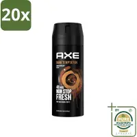 Axe 20 x Deodorant Bodyspray Dark Temptation 150 ml - Grootverpakking - Dark Temptation - Deodorant - Bodyspray - Chocolade Geur - Rode Peperkorrels