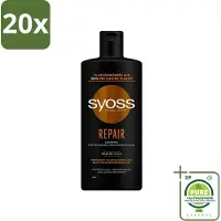 Syoss 20 x Repair Shampoo - Shampoo - Herstel - 440 ml - Grootverpakking - Herstel Haar - Beschadigd Haar - Haar Herstellen - Haar Versterken - Haar Structuur
