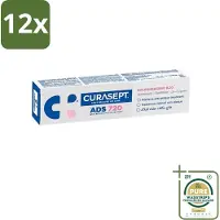 Curasept - ADS 720 Gel-Tandpasta - Chloorhexidine 0.20% - Beschermt Tandvlees & Tanden - 75 ml - Voordeelverpakking - 12 stuks - Ontstoken tandvlees - Peri-implantitis