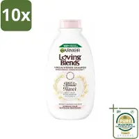 Garnier 10 x Loving Blends Milde Haver Shampoo 300 ml - Grootverpakking - Milde Haver Shampoo - Hypoallergene Shampoo - Gevoelige Hoofdhuid - Kalmerende Shampoo - Hydraterende Shampoo