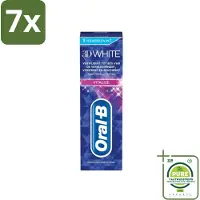 Oral-B 7 x - 3D White Vitalize - Tandpasta - Whitening - 75 ml - Grootverpakking - Tandpasta Whitening - Tanden Versterken - Glazuur Beschermen - Tanden Reinigen - Mondgezondheid