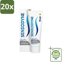 Sensodyne 20 x - Tandpasta - Gentle Whitening - Milde Reiniging - 75 ml - Grootverpakking - Gevoelige Tanden - Tandpasta - Witte Tanden - Glazuur Beschermen - Gevoeligheid Verlichten