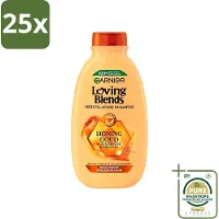 Garnier 25 x - Loving Blends - Shampoo - Honing Goud - Beschadigd & Breekbaar Haar - 300 ml - Grootverpakking - Beschadigd Haar - Breekbaar Haar - Honing Shampoo - Haar Herstellen - Haar Beschermen