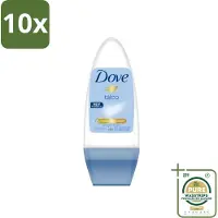 Dove 10 x - Deodorant - Roll-on Talco - Subtiele en zachte geur - 50 ml - Grootverpakking - Talco Roll-on - Talco Deodorant - Talco Roll-on - Talco Deodorant 50 Ml - Talco Roll-on 50 Ml