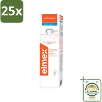 Elmex 25 x Tandpasta Anti-Cariës Gentle White 75 ml - Grootverpakking - Anti Cariës - Whitening - Tandpasta - Gaatjes - Remineralisatie