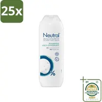 Neutral 25 x - Shampoo - Gevoelige Huid - Anti-Roos - 0% Kleurstof & Parfum - 250 ml - Grootverpakking - Gevoelige Huid - Anti-roos Shampoo - 0% Parfum - 0% Kleurstof - 0% Parabenen