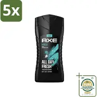 Axe 5 x - 3-in-1 Douchegel - Apollo - Sage & Cedarwood - 250 ml - Grootverpakking - Douchegel - Mannelijke Geur - 3-in-1 - Lichaam En Gezicht - Gezicht En Haar
