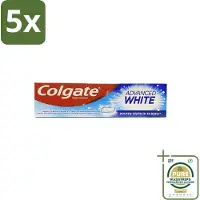 Colgate 5 x - Advanced White - Tandpasta - 100ml - Grootverpakking - Tandpasta - Witte Tanden - Vlekverwijdering - Tandbederf - Gaatjes