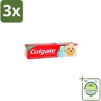 Colgate 3 x - Aardbeismaak - Kindertandpasta - Voor 0 tot 2 jaar oud - 50ml - Grootverpakking - Baby Tandpasta - Kindertandpasta - Aardbeismaak - Tandenpoetsen Voor Kinderen - Gaatjes Voorkomen