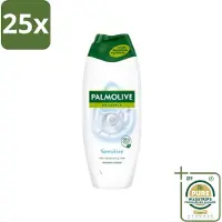 Palmolive 25 x Naturals - Douchegel - Sensitive - Voor Gevoelige Huid - 500 ml - Grootverpakking - Douchegel - Gevoelige Huid - Melkproteïnen - Zachte Reiniging - Dermatologisch Getest