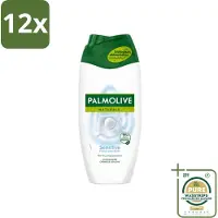 Palmolive Naturals - Douchegel - Sensitive - Voor Gevoelige Huid - 250 ml - Voordeelverpakking - 12 stuks - Melkproteïnen - Zachte reiniging