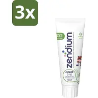 Zendium 3 x Tandpasta Junior 75 ml - Tandpasta Voor Kinderen - Melktanden Beschermen - Volwassen Tanden Beschermen - Natuurlijke Enzymen - Eiwitten In Tandpasta