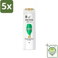 Pantene 5 x - Shampoo - Smooth & Silky - Voor Glad en Zijdezacht Haar - 400 ml - Grootverpakking - Zijdezacht Haar - Glad Haar - Hydraterend Haar - Haar Verzorging - Haar Verzorging Droog Haar