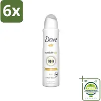Dove - Deodorant - Invisible Dry - Onzichtbare bescherming - 250 ml - Voordeelverpakking - 6 stuks - Deodorant spray - Onzichtbare deodorant