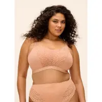 Elomi Tiernie niet-voorgevormde bralette - lichtbeige female | Maat: E 90