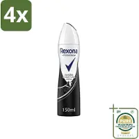 Rexona - Invisible Diamond - Deodorant Spray - Anti-perspirant - 150 ml - Voordeelverpakking - 4 stuks - Deodorant spray - Zweetbescherming