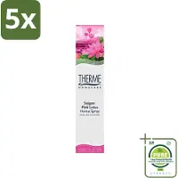 Therme 5 x - Interieurspray - Saigon Pink Lotus - Oosterse Romantiek in Huis - 60 ml - Grootverpakking - Interieurspray - Saigon Pink Lotus - Oosterse Geur - Geurige Spray - Wellness