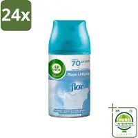 Air Wick - Luchtverfrisser Navulling - Bloem & Fris - Automatische Spray - 250 ml - Voordeelverpakking - 24 stuks - Luchtverfrisser bloem en fris - Bloemige geur