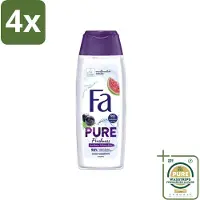 Fa - Douchegel - Pure Freshness - Acai & Guave - Verfrissend & Verzorgend - 250 ml - Voordeelverpakking - 4 stuks - Guave - Verfrissend