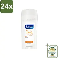 Sanex Deodorant Stick Dermo Sensitive 65 ml - Voordeelverpakking - 24 stuks - Alcoholvrij - 24 uur bescherming