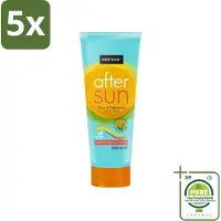 Sence 5 x - After Sun - Lotion - Kalmerend - 200 ml - Grootverpakking - After Sun Lotion - Zonverbrande Huid - Huid Kalmeren - Aloë Vera - Zomerse Teint