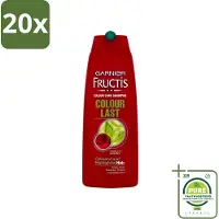 Garnier 20 x - Fructis - Shampoo - Colour Last - 250 ml - Grootverpakking - Kleurbehoud - Gekleurd Haar - Antioxidant - Haarvoeding - Haarbescherming