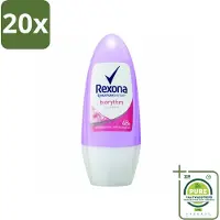Rexona 20 x - Biorythm - Deo Roll-on - Anti-transpirant - Anti-perspirant - 50 ml - Grootverpakking - Anti-transpirant - Zweetbehandeling - Deodorant - Biologisch Ritme - 48 Uur Bescherming