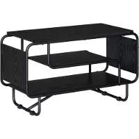 vidaXL TV-standaard, 80 x 36 x 45 cm, zwart, eikenlook, houtvezel