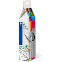 Staedtler triplus fineliner - kartonnen etui met 20 kleuren