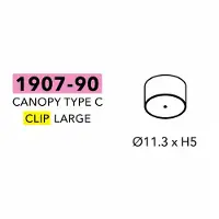Penta - Canopy type c mat zwart accesories