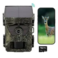 Siltcon Wildcamera 8K 60MP - WiFi - Zonnepaneel - 128GB SD