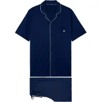 Hom - Rafael Pyjama set korte broek - Navy - mannen - M