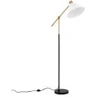 Costway staande lamp, 157 cm hoog, met verstelbare hoogte, vloerlamp met verstelbare hoek
