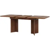 STILVORA Uitschuifbare Eettafel 120 Tot 160 Cm Met V Vormige Poten En Verticaal Reliëf Voor Woonkamer En Eetkamer Bruin MDF 160x80x76,1 Cm