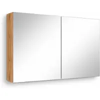 Sanicare Qlassics spiegelkast 70cm met spiegeldeuren arrano oak