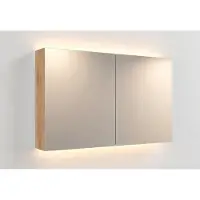 Sanicare Qlassics Ambiance spiegelkast 60cm met spiegeldeur links divera oak