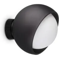Ideal Lux Wandlamp Bloom, zwart, Woon-/ Eetkamer, metaal, Modern, wandlamp