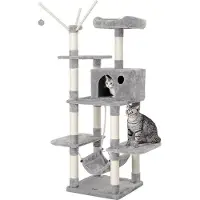 Famanu kraboom met speelhuis - Grote klimboom voor katten