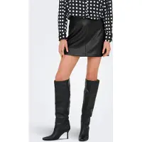 ONLY Regular fit minirok in leerlook model 'NIELLA'