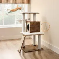 Famanu Kratzbaum, vintage-stijl - Zacht en comfortabel